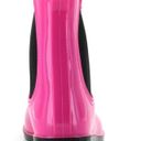 Seven7  Dover Rain Booties 10 Barbie Pink Rubber Waterproof Fall Winter Anti-Skid Photo 6