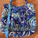 Vera Bradley Tote Shoulder Bag Purse, Mediterranean Blue green Photo 4