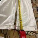 Tommy Hilfiger Belted Cropped Cuff Capri Pants Size 2 White Photo 3