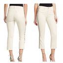 L'Agence  Nadia Cropped Straight Jean in Vintage White Stripe Size 29 Photo 1
