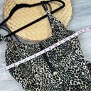 Vintage 90’s Y2K leopard high leg one piece swimsuit Size 12 Photo 2