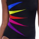 St. John’s Bay St. John's Bay secretly slimming Color-Block Fan Tank One Piece Swim size 12 Photo 4