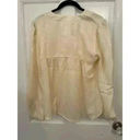 Band of Gypsies  Cream Vneck Silky Top size M NWT Photo 2