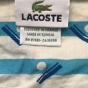 Lacoste Striped Short Roll Up Sleeve Cotton Popover Photo 5