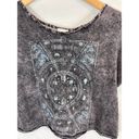 Daytrip  Buckle Celestial Crop tshirt Burnout Grey Size Small Photo 2