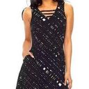 Apt. 9 NWT Womens size Medium  Jacquard Fit and Flare Dress in Theory Black Photo 0