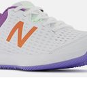 New Balance  696 V4 Athletic Hard Court Tennis Shoes White / Mystic Purple 8 Photo 1