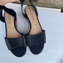 Via Spiga  Nemy Black Leather Ankle Strap Platform Espadrilles Sandals, 9 Photo 4