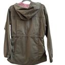 Marine layer Olive Green Tacoma Anorak Utility Pull Over Hooded Jacket Small Photo 3