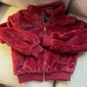 Fur Jacket Red Size L Photo 1