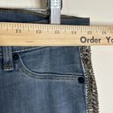 Hudson Jeans HUDSON Luna Embellished Studded Crop Super Skinny Leg denim jeans size 28 Photo 8