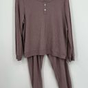 Petal Alfani Thermal Henley Pajama Set in Dusty Lavender  NWT MSRP $70 Size XXL Photo 1