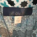 Blue Rain Francesca’s  boho print belted dress size small Photo 4