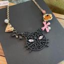 Betsey Johnson  HALLOWEEN “BLACK CAT NECKLACE" CHARM NECKLACE Photo 1