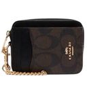 Coach NWT  Zip Card Case In Signature Canvas Photo 0