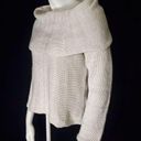 SEEK the Label  Cream & White Cowl Neck Sweater (S) Photo 0