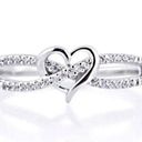 infinity  Heart Ring. Size 7 Photo 0