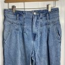 We The Free  High Waist Pleated Paperbag Mom Stone Wash Denim Jeans Size 27 Photo 2