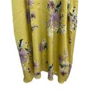 The Vanity Room  Dress Satin Silky Flouncy Off the Shoulder Chartreuse Size Small Photo 7