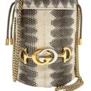 Gucci  NEW With BOX Mini Zumi Snakeskin Drawstring Bucket Bag Photo 12