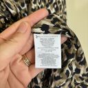 Equipment  Slim Signature Silk Shirt in Natural Leopard Print Size Medium M Photo 6