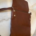 Vera Pelle  brown pebbled leather crossbody ITALY Photo 8