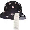 Alice + Olivia  x FabFitFun Reversible Bucket Hat - Black w/ Daisies & White Photo 2