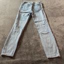 RE/DONE High Rise Ankle Crop Light Blue Jeans ( 25 ) Photo 7