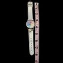 Juicy Couture  Watch Rainbow Number Face Silver “J” Charm White Leather Strap Photo 10