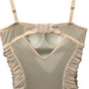 Frederick's of Hollywood VTG Frederick’s of Hollywood Ivory Ruched Chemise Neglige M Lacey Sexy Croquette Photo 6