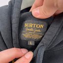 Burton  Durable Goods Pullover Hoodie cropped black sweatshirt large raw hem Photo 4