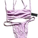 Kendall + Kylie  Bikini Set Lilac Abstract Tiger  Photo 1