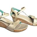 Teva  Womens 7.5 Capri Strap Wedges Light beige leather​ Photo 0