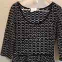 Max Studio  SWEET Peplum top gray black white XS Photo 1