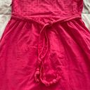 Juicy Couture Hot Pink A-line Textured 100% Cotton Lined Ties Closure Mini Dress, size 2 Photo 12