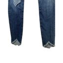 Frame  Denim Le High Skinny Blue Heren Raw Hem Crop Distressed Jeans Size 24 Photo 2