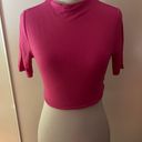 Naked Wardrobe Barbie Pink Bodycon crop Top Sz S Photo 0