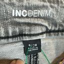 INC  Denim Exotic Escapes Black Acid Wash Shorts, Size 6/28 Photo 4