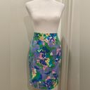 Tommy Hilfiger  Purple Pastel Floral Print Fitted Mini Skirt - Size 2 Photo 1