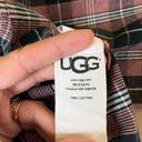 UGG  Pink & Black Plaid Button Down Flannel Photo 6