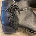 Gianni Bini  Rorrie Womens black leather ankle boots booties size 10 Photo 3