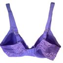 Natori  Feathers Blue Lavender Full Figure Underwire Contour Bra Size 34D NWT Photo 3