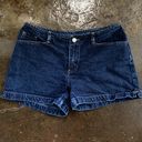 No Boundaries Vintage Low Rise Dark Denim Shorts  Photo 0