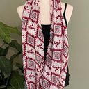 NCAA Alabama Infinity Scarf Gauzy Frayed Hem  College Team Gear Crimson Tide Photo 6