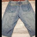 Bermuda Revolt Blue Jean Shorts Female Size Medium  Light Wash Distressed Photo 6