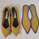 Rothy's  Shoe Size 5.5 Yellow Rubber Woven Pointed Toe closed heel Shoes Photo 1