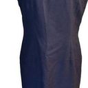 Oleg Cassini Vintage  Sleeveless Sheath Navy Blue Dress Photo 0