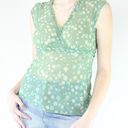 New York & Co. Y2K Green Fairycore Babydoll Top Photo 0