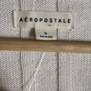 Aeropostale  White Ribbed Button Front Cropped Cardigan Sweater Size Small Photo 5