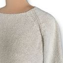 Coldwater Creek Vintage  Sweater Cream Dolman Sleeve Crewneck Knit Pullover Photo 3